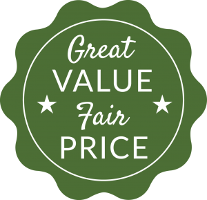 great value_fair price_retro graphic button